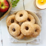 Baked Apple Donuts with Cinnamon Sugar