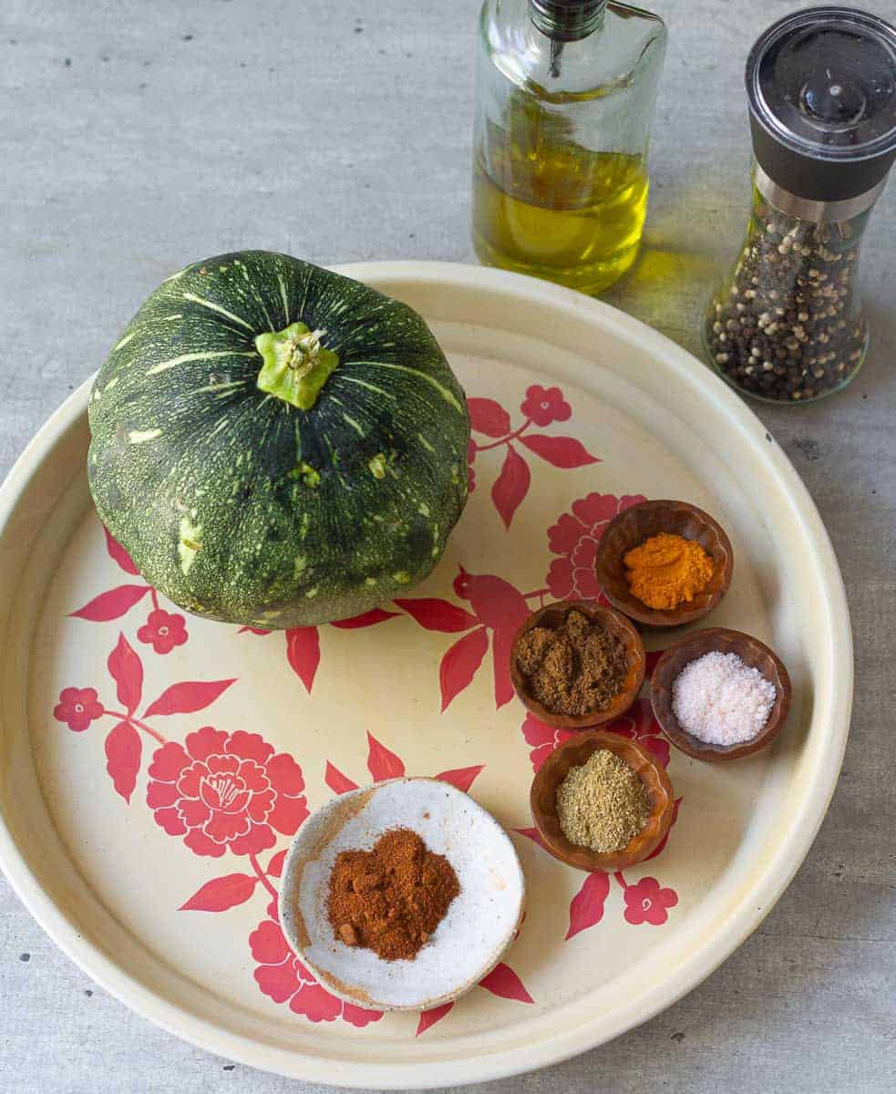 Ingredients for Easy Air fryer Pumpkin