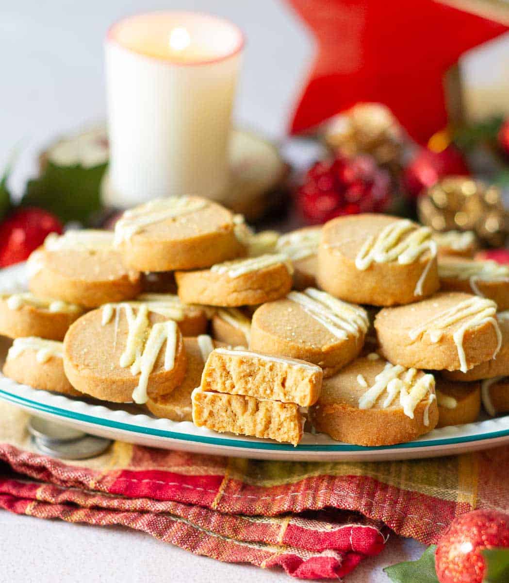 Biscoff Shortbread Cookies