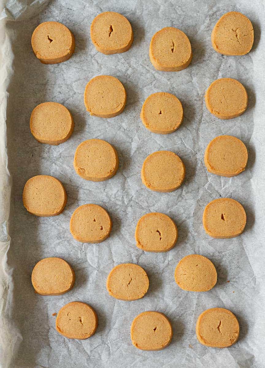 baked Biscoff Shortbread cookies