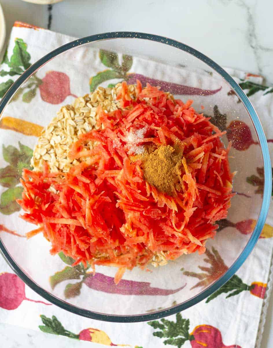 combine dry ingredients in a large bowl