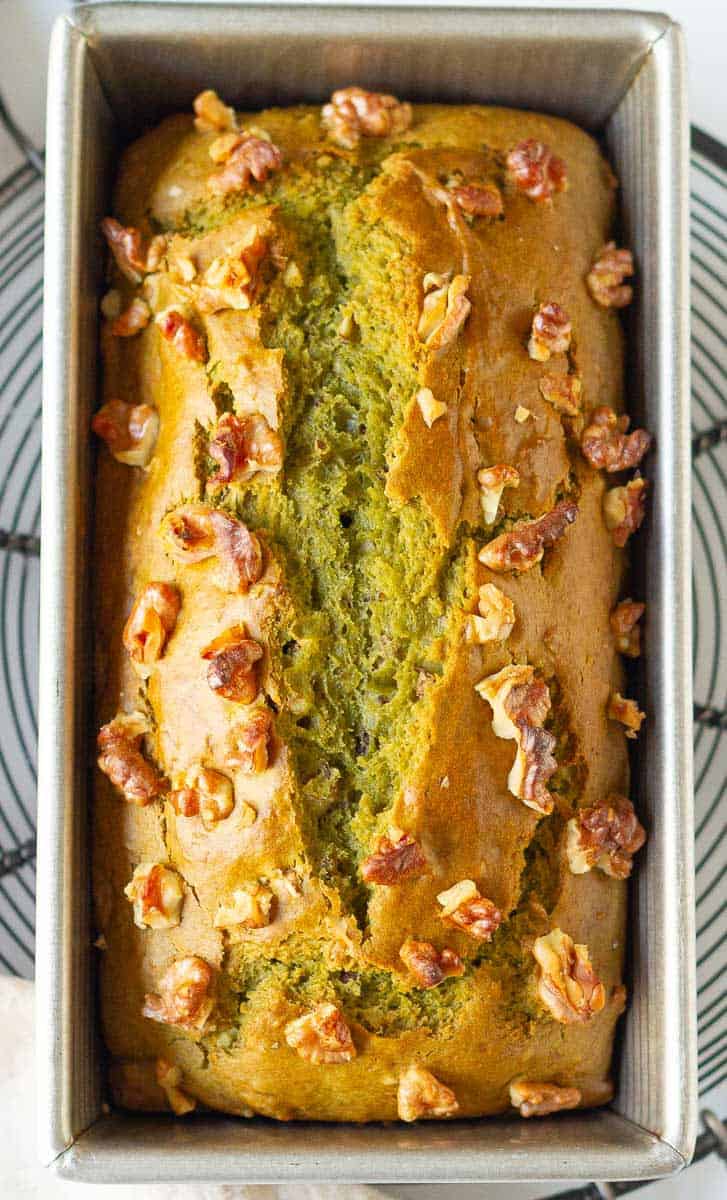 Baked avocado bread