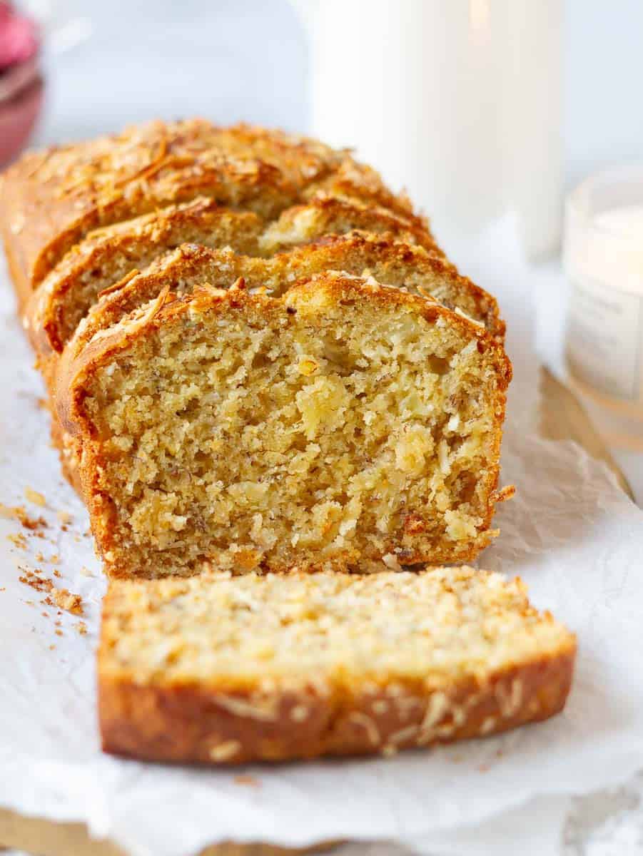Sliced Hawaiian Banana Bread