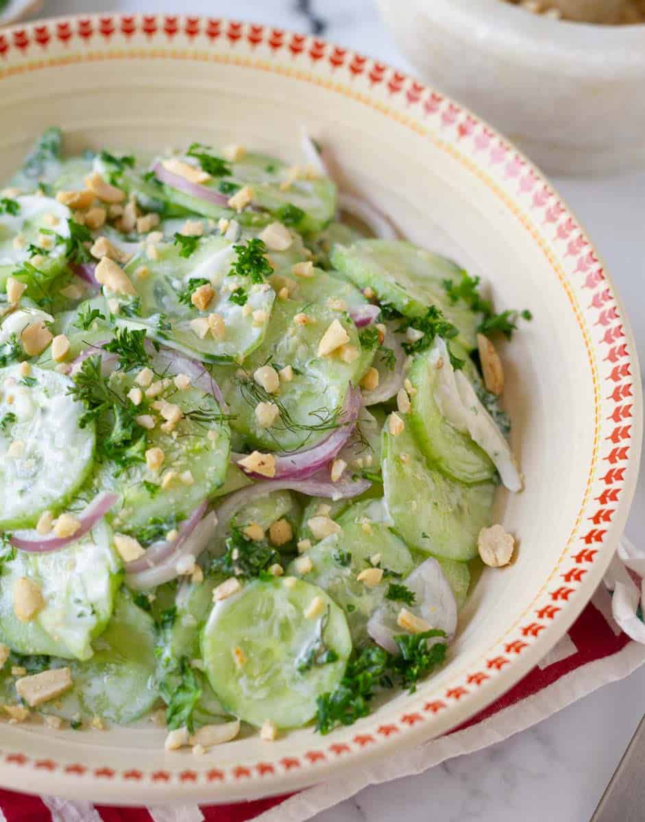 Creamy Cucumber Salad with Greek Yogurt