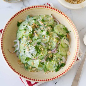 Creamy Cucumber Salad with Greek Yogurt