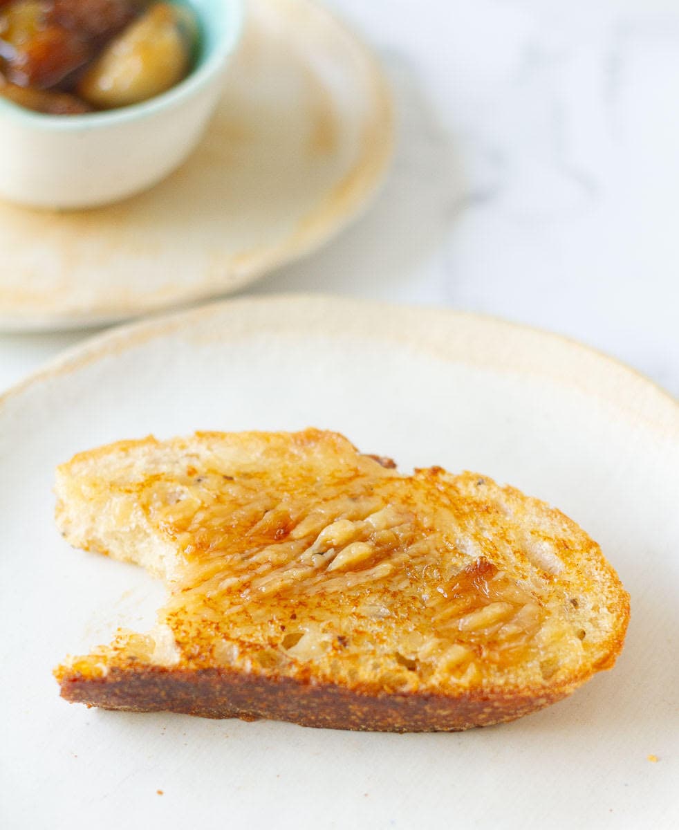 garlic confit on toast