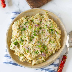 The Easiest Smashed Chickpea Salad