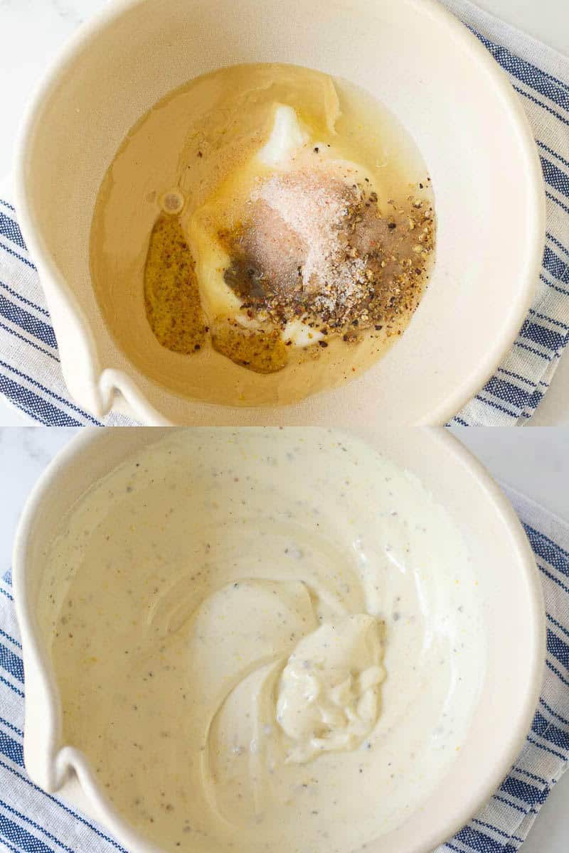 Dressing for chickpea salad