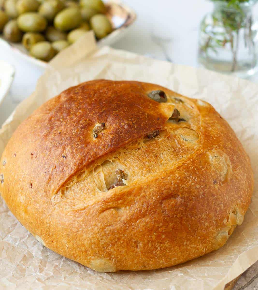 Easy Olive Bread