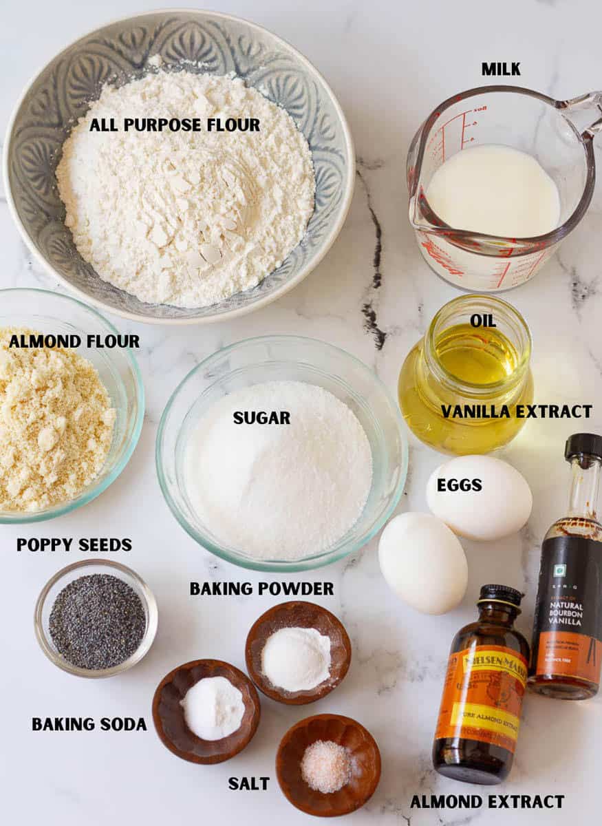 Almond Poppy Seed Bread Ingredients