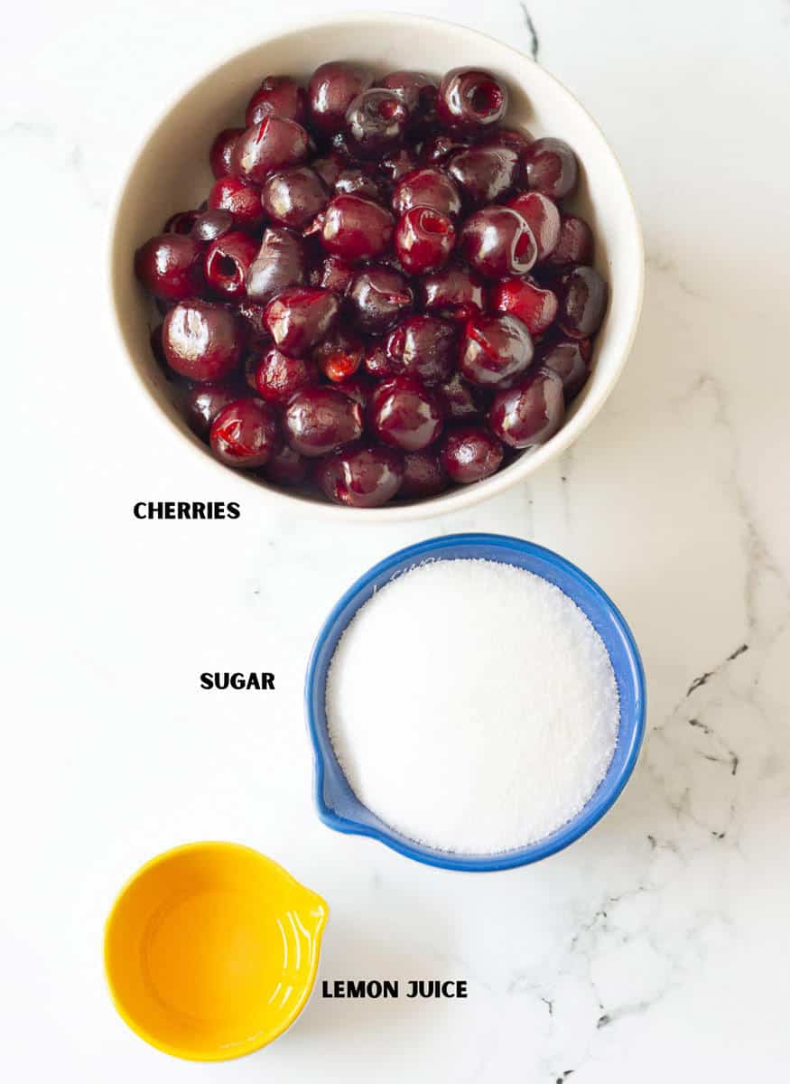cherry jam recipe ingredients