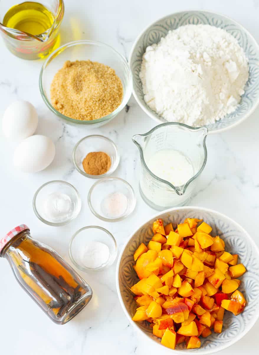 Peach Bread Ingredients