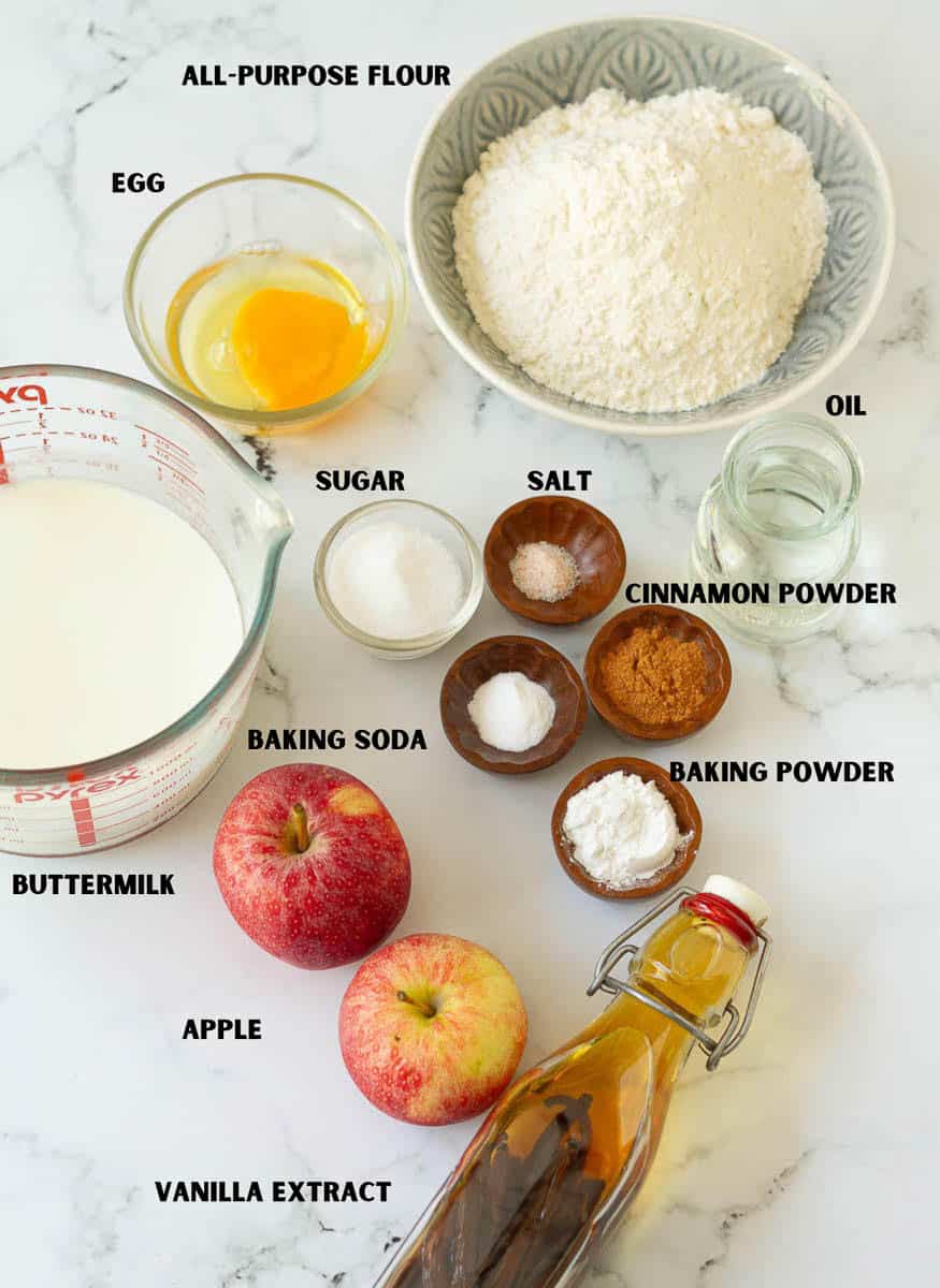 Apple Pancake Recipe INGREDIENTS.