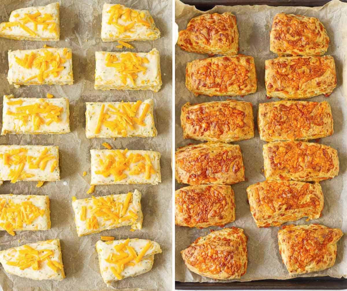 Baking the Cheddar Cheese Scones