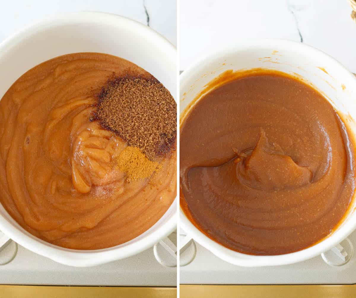 Steps for making Stovetop Apple Butter.