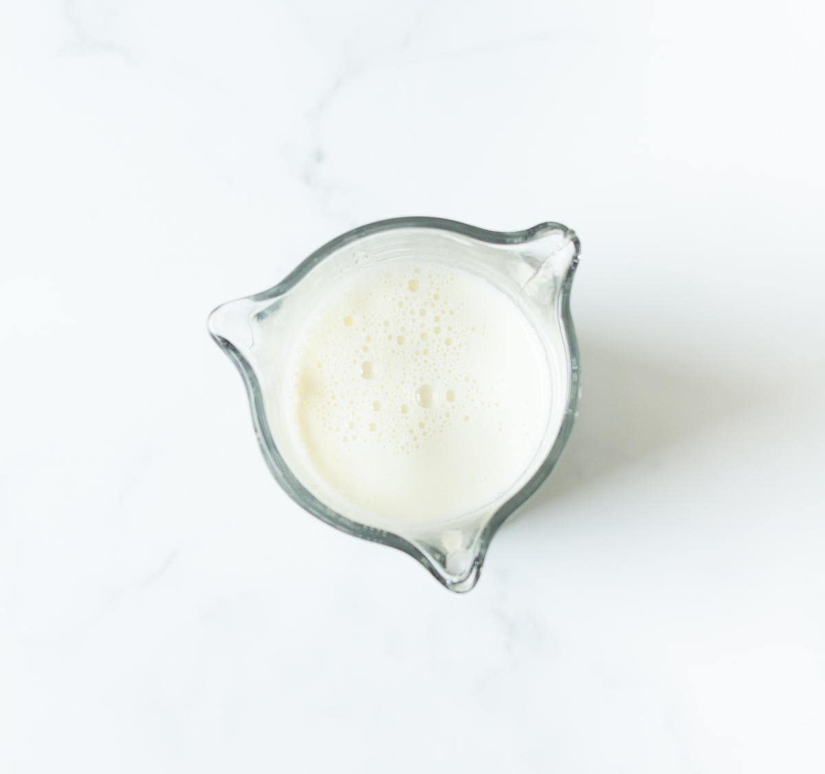 milk and vinegar mixture in a small cup.